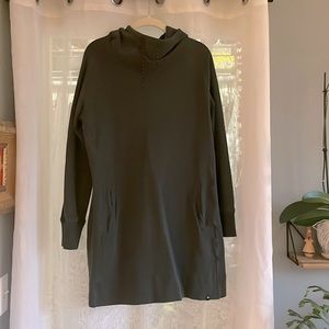 American Giant limited edition Hunter green hoodie dress